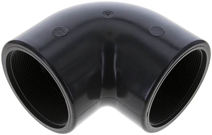 Partbase W 30 PVC 90°-Winkel Rp 3" (IG), PVC-U
