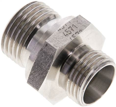 Partbase XGE 12 LR 1/2 ES Gerade Schneidringverschr. G 1/2"-12 L (M18x1,5), ohne Mutter & Schneidring, 1.4571