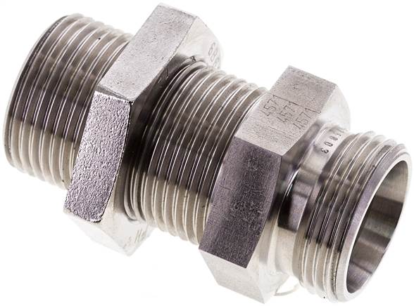 Partbase XSV 22 L ES Schott-Schneidringverschraubung 22 L (M30x2), ohne Mutter & Schneidring, 1.4571