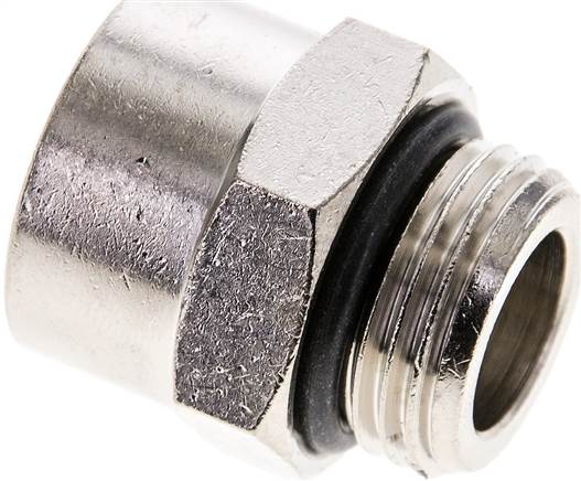Partbase RN 1212 MSV ED Gewindeverlängerung G 1/2"-19,9mm, Messing vernickelt (Elastomerabdichtung)