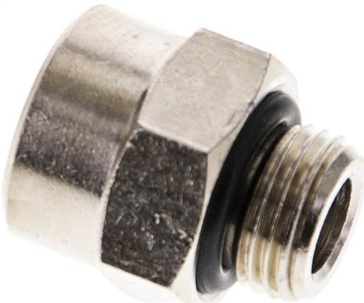 Partbase RN 1818 MSV ED Gewindeverlängerung G 1/8"-11,6mm, Messing vernickelt (Elastomerabdichtung)