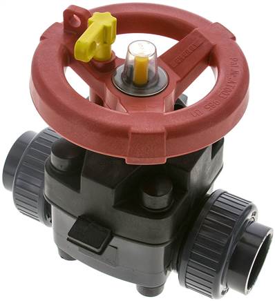 Partbase PVCMVH 40 EPDM PVC-Membranventil (Hand) PVC / EPDM, 40mm Klebemuffe