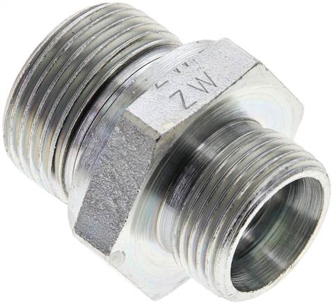 Partbase XGE 15 LR 3/4 ED Gerade Schneidringverschr. G 3/4"-15 L (M22x1,5), ohne Mutter & Schneidring, Stahl verzinkt