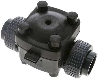Partbase PVCMV 40 EPDM PVC-Membranventil (NO) PVC / EPDM, 40mm Klebemuffe