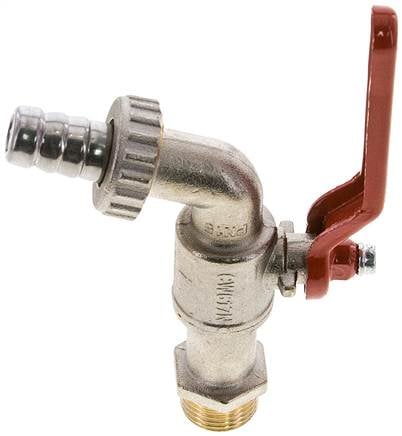 Partbase KHA 12 Messing-Kugelauslaufhahn G 1/2"-13 (1/2")mm, -0,9 bis 15bar