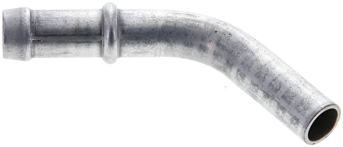 Partbase 861 45 0800 45°-Schlauchnippel Rohr 10, Schl. 9 - 10mm, Stahl verzinkt