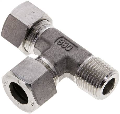 Partbase LE 15 LR ES LE-Schneidringverschraubung R 1/2"-15 L (M22x1,5), 1.4571