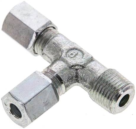 Partbase LE 4 LLR LE-Schneidringverschraubung R 1/8"-4 LL (M8x1), Stahl verzinkt