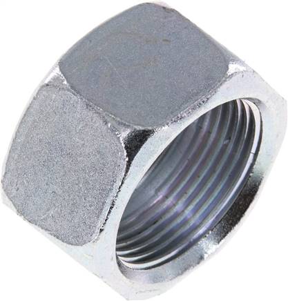 Partbase 831 1600 Überwurfmutter DN16, M 26x1,5, Bohrung 20,3mm, Stahl verzinkt