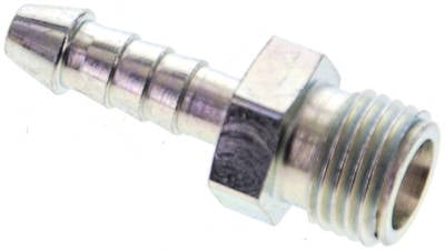 Partbase 851 0300 Schlauchnippel 5 LL (M10x1), 4 - 5mm, Stahl verzinkt