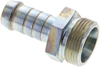 Partbase 851 1613 Schlauchnippel 18 L (M26x1,5), 14 - 15mm, Stahl verzinkt