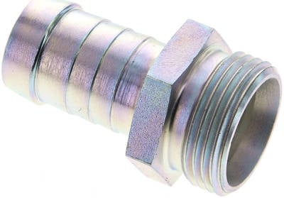 Partbase 851 2000 Schlauchnippel 22 L (M30x2), 21 - 22mm, Stahl verzinkt