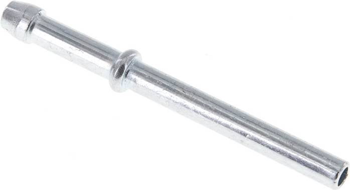 Partbase 861 0200 Schlauchnippel Rohr 4, Schl. 3 - 4mm, Stahl verzinkt