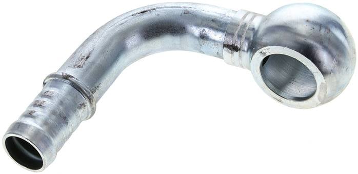 Partbase 881 90 2000 90°-Schlauchnippel 26mm Ring, 21 - 22mm, Stahl verzinkt