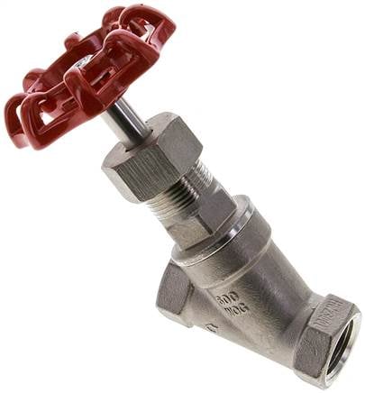 Partbase MUA 12 SS ES Schrägsitz-Absperrventil, G 1/2", PN 40, Edelstahl