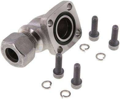 Partbase BFW 15L/LK40 Winkel-Flanschverschraubung Pumpenflansch LK 40, 15 L (M22x1,5)