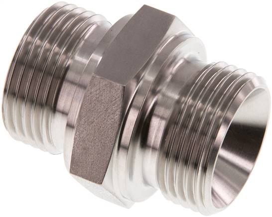 Partbase DN 1010 HD ES Hydraulik-Doppelnippel G 1"-G 1", 1.4571