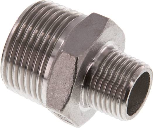 Partbase DN 1012 K ES Doppelnippel R 1"-R 1/2", 1.4408