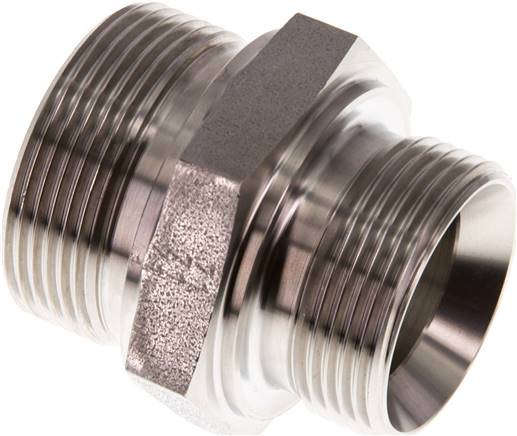 Partbase DN 112114 HD ES Hydraulik-Doppelnippel G 1-1/2"-G 1-1/4", 1.4571