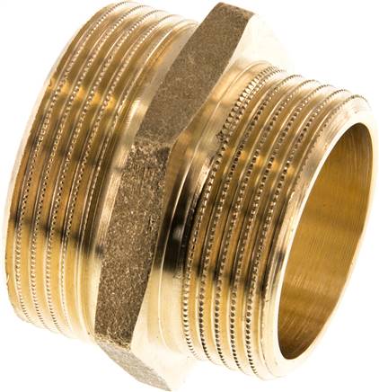 Partbase DN 112114 MS Doppelnippel G 1-1/2"-G 1-1/4", Messing/Rotguss
