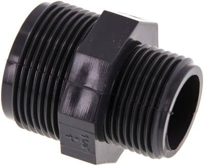 Partbase DN 11410 PVC Doppelnippel G 1-1/4"-G 1", PVC-U
