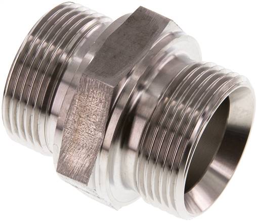 Partbase DN 114114 HD ES Hydraulik-Doppelnippel G 1-1/4"-G 1-1/4", 1.4571