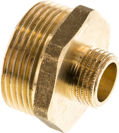 Partbase DN 11412 MS Doppelnippel G 1-1/4"-G 1/2", Messing/Rotguss