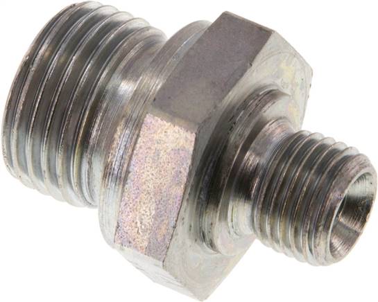 Partbase DN 1214 HD Hydraulik-Doppelnippel G 1/2"-G 1/4", Stahl verzinkt