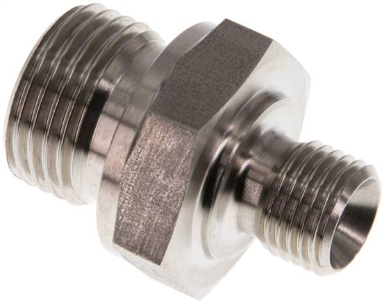 Partbase DN 1214 HD ES Hydraulik-Doppelnippel G 1/2"-G 1/4", 1.4571