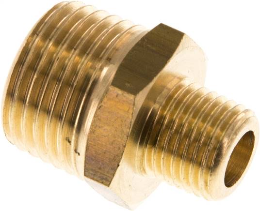 Partbase DN 1214 K MS Doppelnippel R 1/2"-R 1/4", Messing/Rotguss