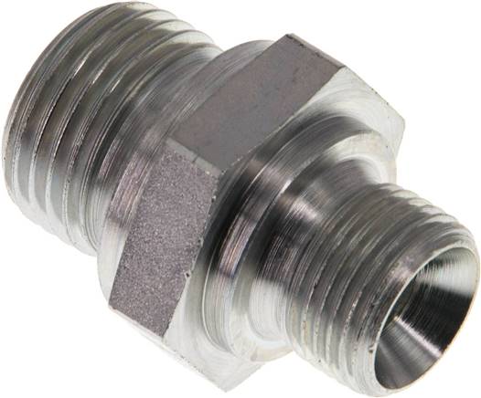 Partbase DN 1238 HD Hydraulik-Doppelnippel G 1/2"-G 3/8", Stahl verzinkt