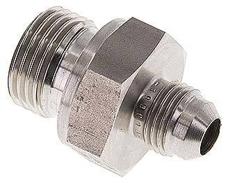 Partbase DN 12-9/16 ES Doppelnippel G 1/2"-UNF 9/16"-18(JIC), 1.4571