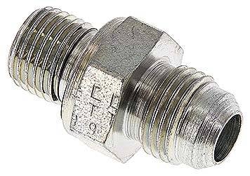 Partbase DN 14-9/16 Doppelnippel G 1/4"-UNF 9/16"-18(JIC), Stahl verzinkt