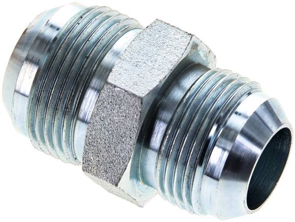 Partbase DN 15/16-13/16 Doppelnippel UN 1-5/16"-12(JIC)-UN 1-3/16"-12(JIC), Stahl verzinkt