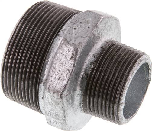 Partbase DN 20114 K ST Doppelnippel R 2"-R 1-1/4", Temperguss verzinkt