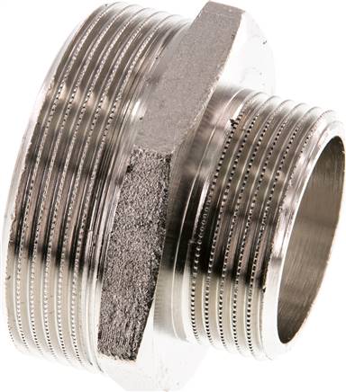 Partbase DN 20114 MSV Doppelnippel G 2"-G 1-1/4", Messing vernickelt