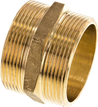 Partbase DN 2020 MS Doppelnippel G 2"-G 2", Messing/Rotguss