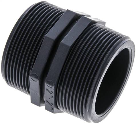 Partbase DN 2020 PP B Doppelnippel G 2"-G 2", Polypropylen