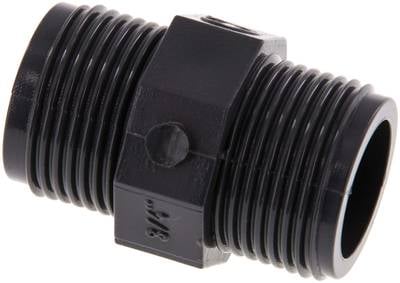 Partbase DN 3434 PVC Doppelnippel G 3/4"-G 3/4", PVC-U