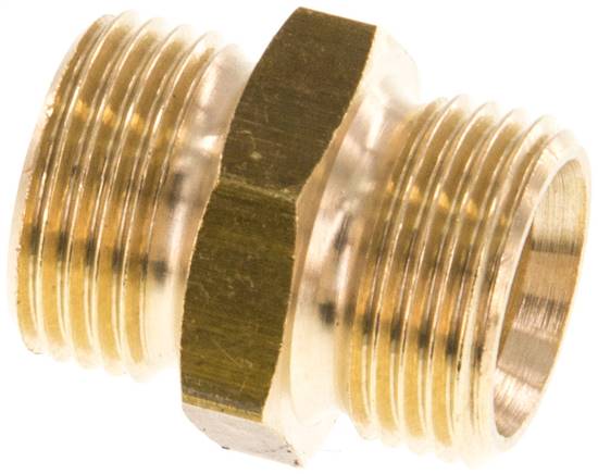 Partbase DN 3838 MS Doppelnippel G 3/8"-G 3/8", Messing/Rotguss