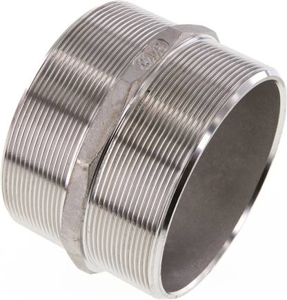 Partbase DN 4040 F ES Doppelnippel, G 4"-G 4", flach dichtend, 1.4408