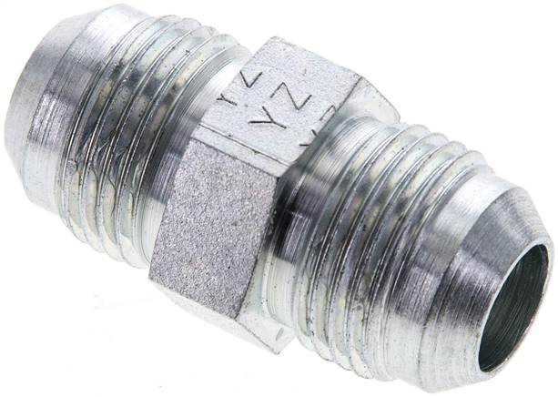 Partbase DN 7/8-7/8 Doppelnippel UNF 7/8"-14(JIC)-UNF 7/8"-14(JIC), Stahl verzinkt