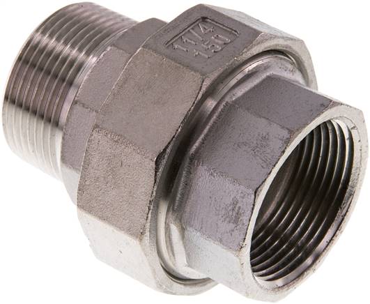 Partbase DNT 114114 IA ES-NPT Verschraubung kon. dichtend, NPT 1-1/4"/NPT 1-1/4" (IG/AG)