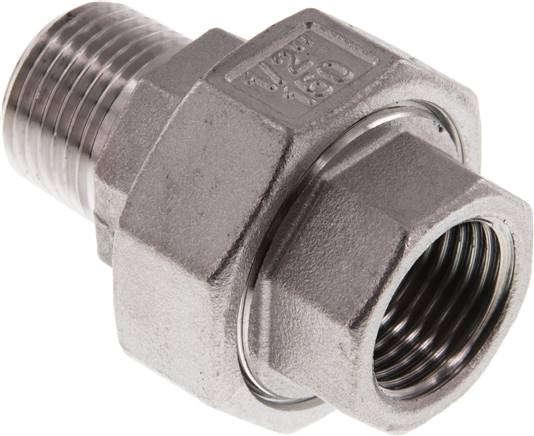 Partbase DNT 1212 IA ES Verschraubung kon. dichtend, Rp 1/2"/R 1/2" (IG/AG)