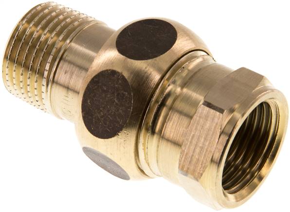 Partbase DNT 1212 IAF MS Verschraubung flach dichtend Rp/R 1/2" (IG/AG)