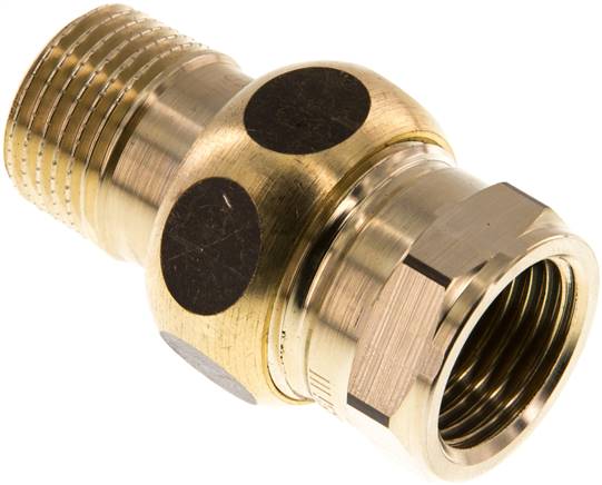 Partbase DNT 1212 IA MS Verschraubung kon. dichtend, Rp 1/2"/R 1/2" (IG/AG)