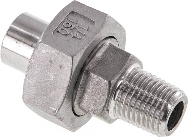 Partbase DNT 1414 ASA ES Anschweißverschraubung kon. dicht. R 1/4"(AG)-13,5mm