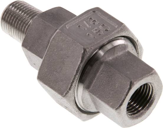 Partbase DNT 1818 IA ES Verschraubung kon. dichtend, Rp 1/8"/R 1/8" (IG/AG)