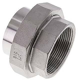 Partbase DNT 2020 ASIF ES Anschweißverschraubung flach dicht. Rp 2"(IG)-60,3mm