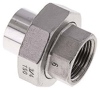 Partbase DNT 3434 ASI ES Anschweißverschraubung kon. dicht. Rp 3/4"(IG)-26,9mm